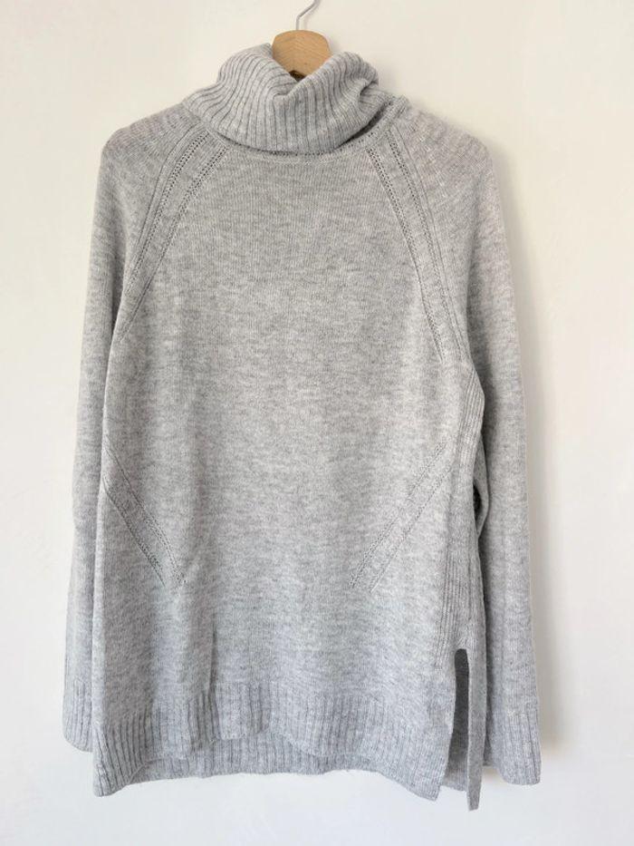 Pull gris col roulé Camaieu - photo numéro 4