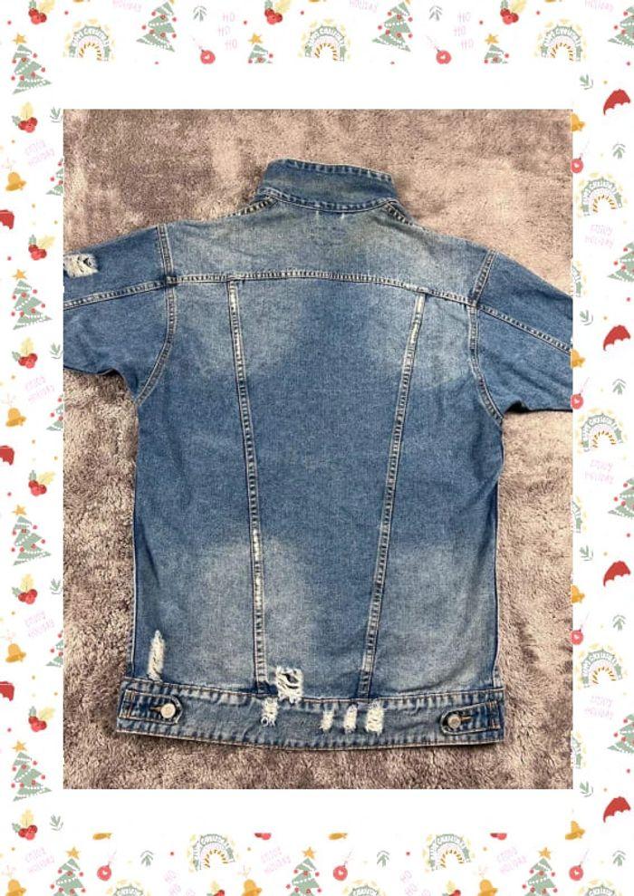 👕 Veste longue en Jeans vintage y2k Bleu Clair Taille M 👕 - photo numéro 2