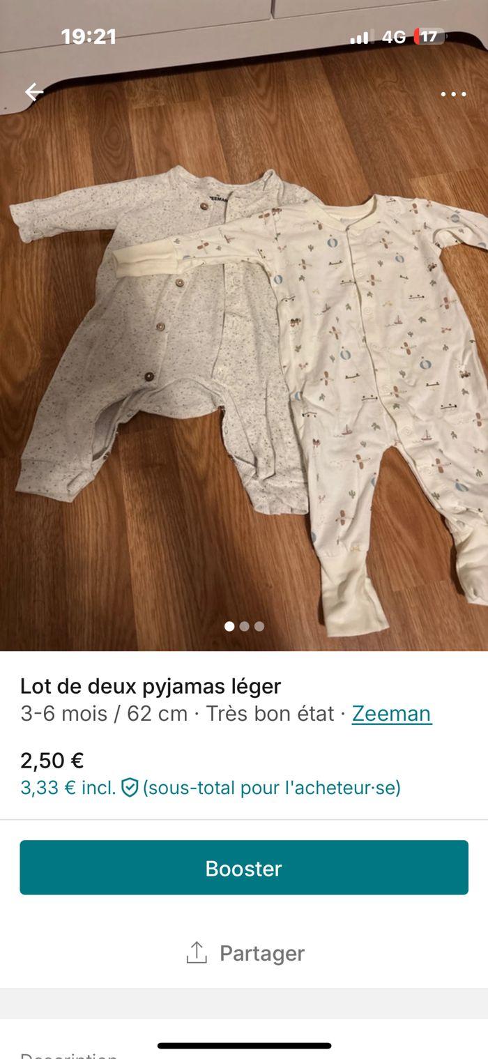 Deux. Pyjamas léger.