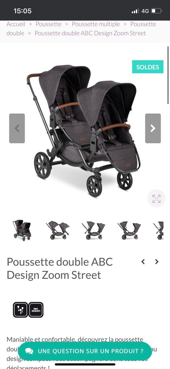 Poussette double ABC DESIGN ZOOM - photo numéro 1