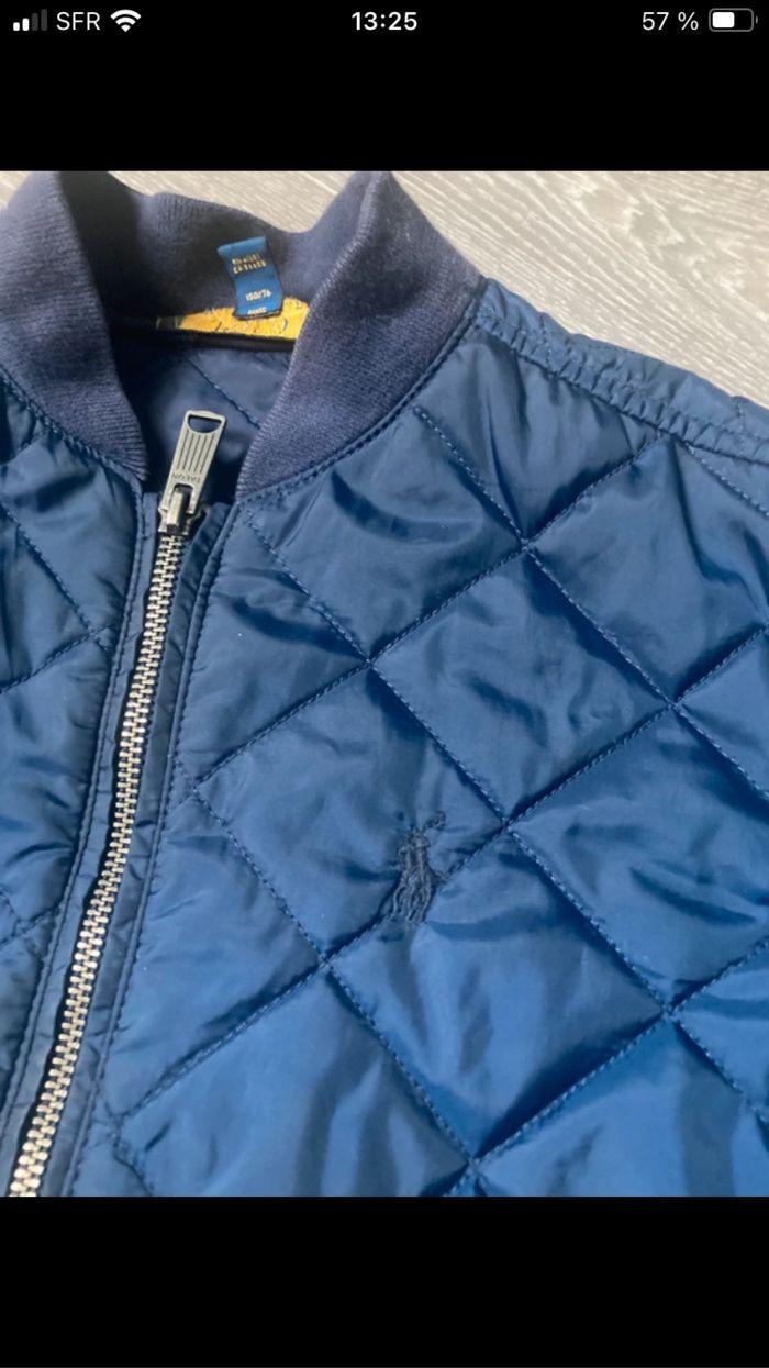 Manteau veste doudoune fine marine  10-12 ans Ralph Lauren  Très bon état - photo numéro 3