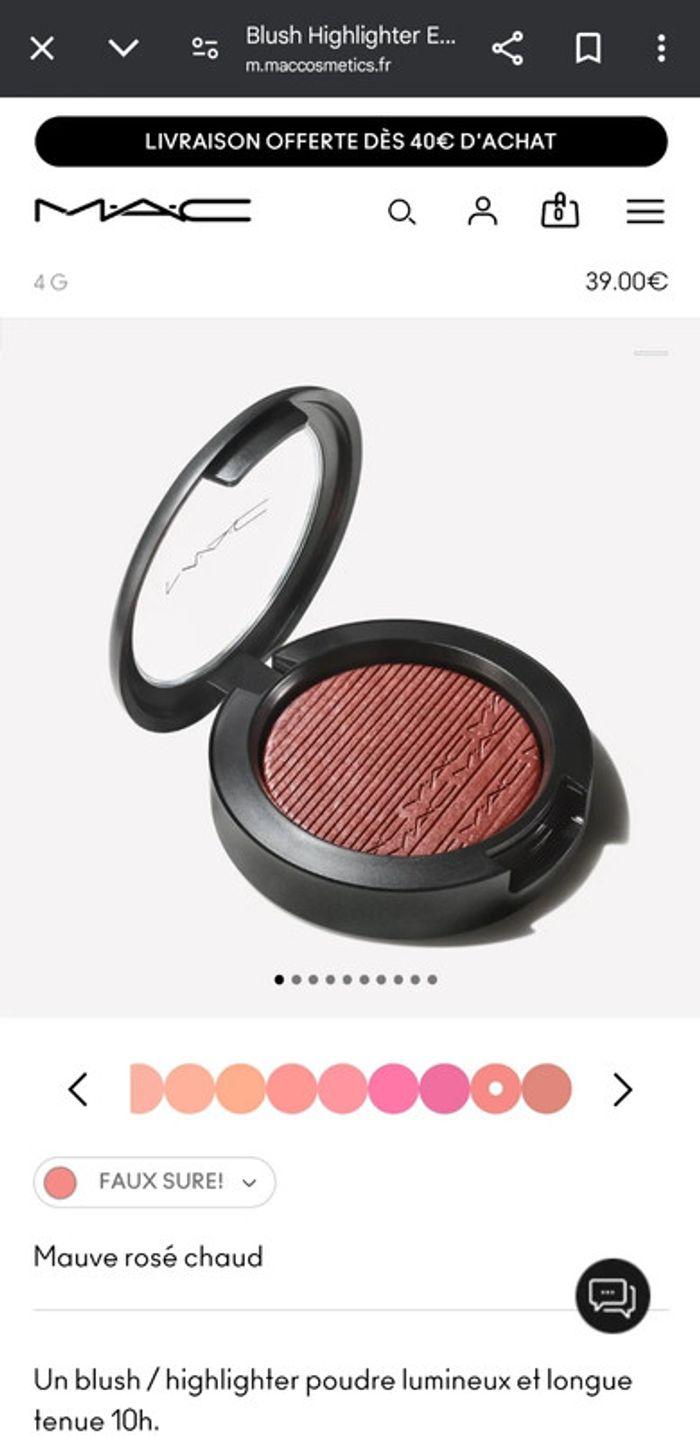 MAC blush Neuf - photo numéro 2