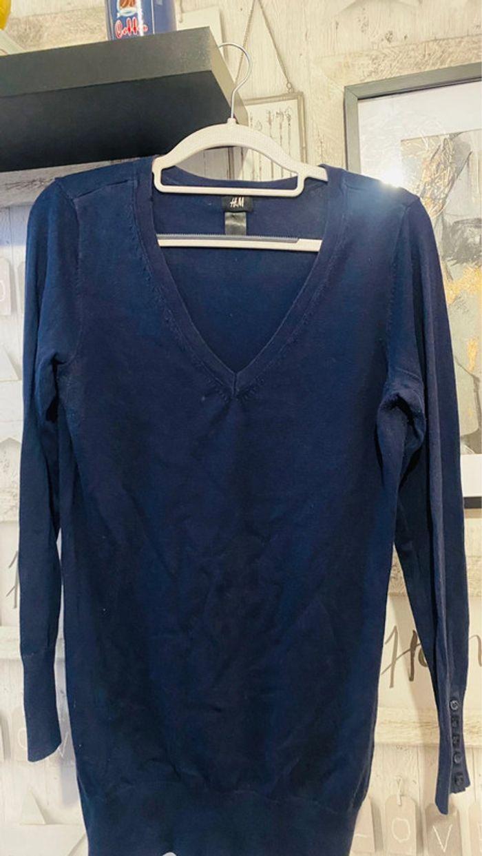 Pull H&M blue marine - photo numéro 1