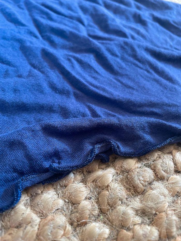 Robe bleue avec dos au crochet marque Canat super qualité - photo numéro 3