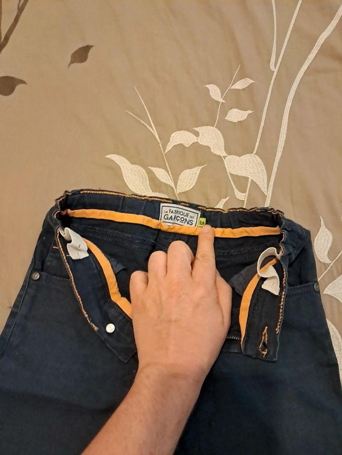 Pantalon garçon bleu foncé La Fabrique des Garçons 8 ans - photo numéro 5