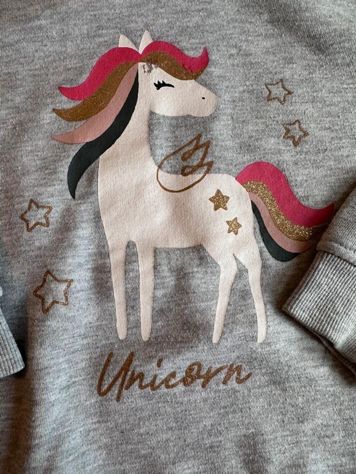 Sweat à capuche licorne fille 6 ans - photo numéro 2