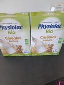 2 paquets de Cereales Physiolac nature neufs