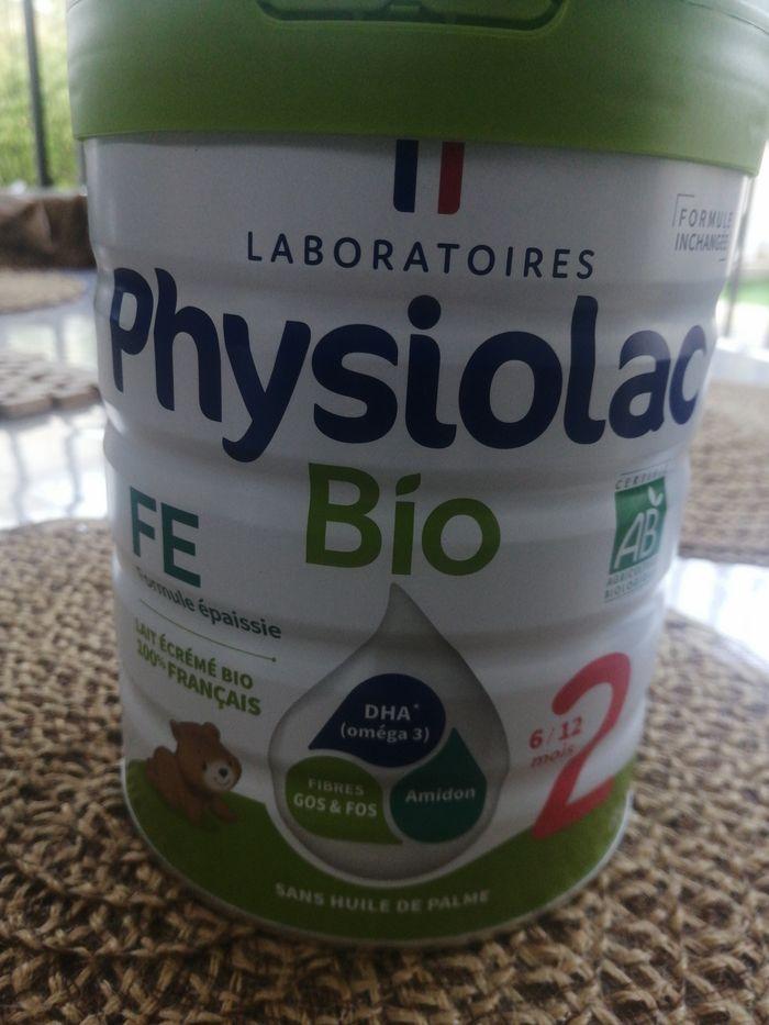 Lait physiolac Bio FE, 2ème âge 800g