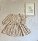 Robe Vichy beige Lindex taille 3 ans / 98 cm