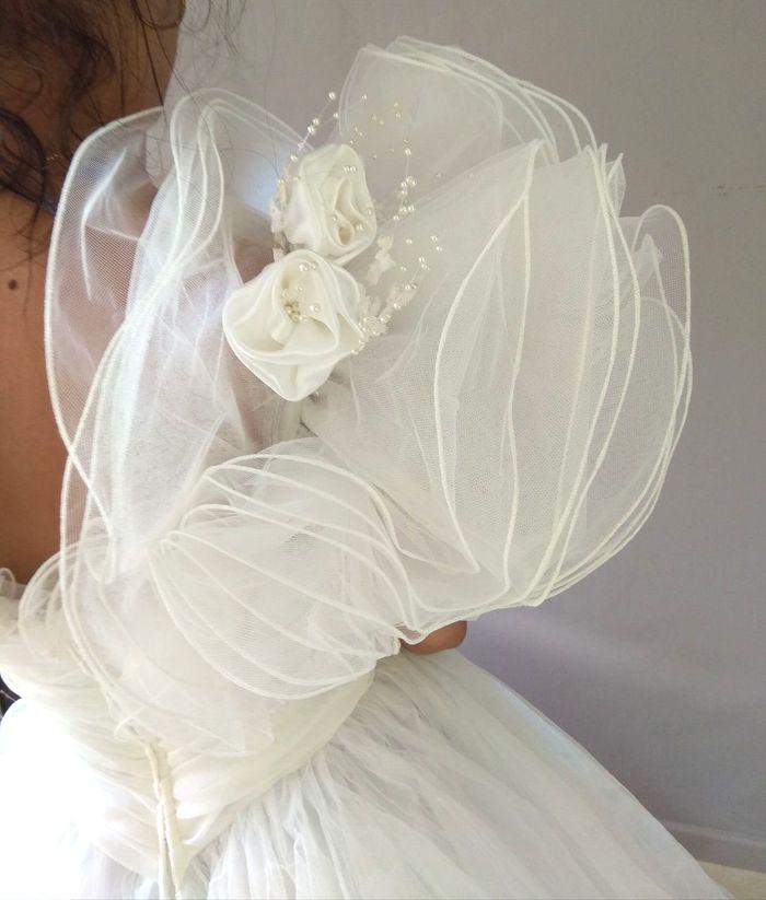 Robe de mariée Pronuptia blanche en voile  taille 36/38+ chapeau capelline satin et tulle - photo numéro 10