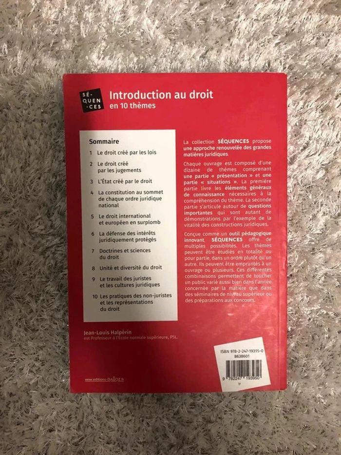 Livre : Introduction du droit en 10 thèmes - photo numéro 2