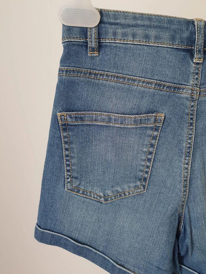 Short en jean taille haute boutons à l'avant Camaieu T34 excellent état - photo numéro 6