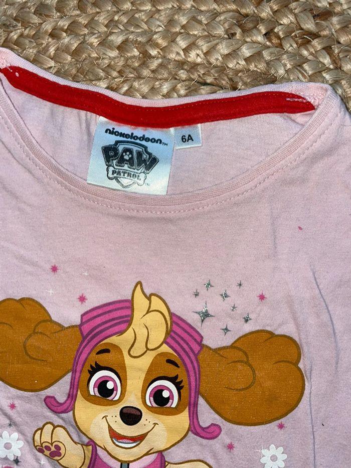 T shirt rose stella 6 ans paw patrol - photo numéro 2