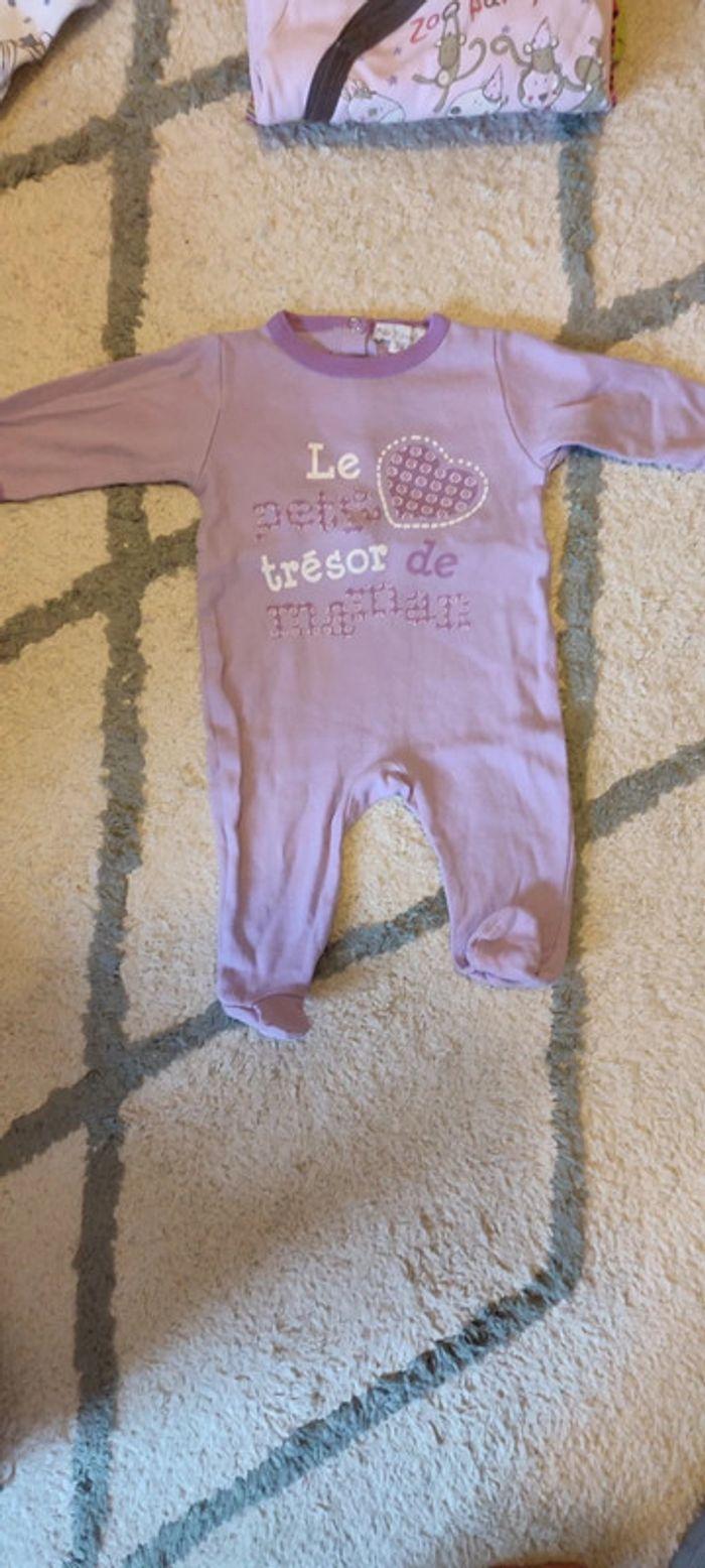 Lot pyjamas fille léger 3mois ML - photo numéro 4