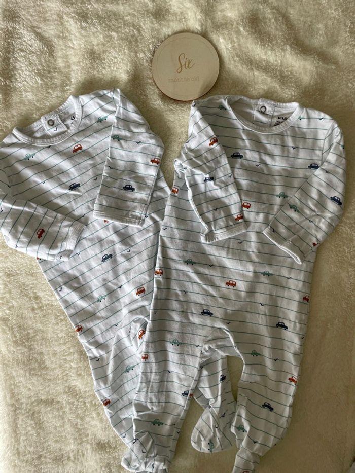 Lot de 2 pyjamas légers Kiabi T. 6 mois - photo numéro 1