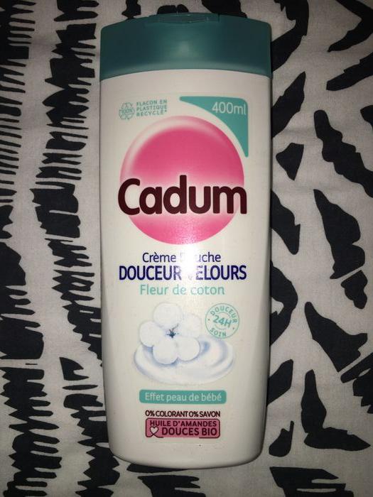 cadum creme douche fleur de coton