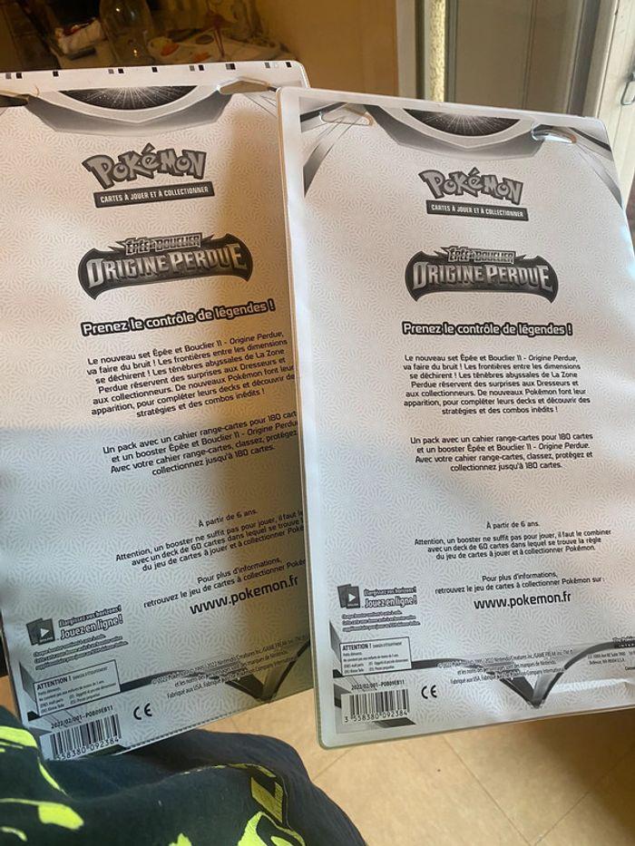 Lot de 2 classeur + 2 boosters origine perdue Pokémon scellé - photo numéro 2