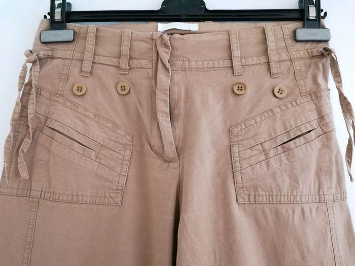 Pantalon cargo Promod camel taille 36/38 #espanolitinafemme - photo numéro 2