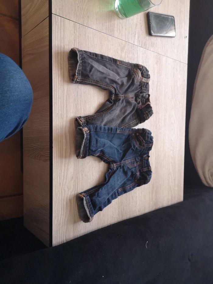 Lot de 2 jeans taille 3mois - photo numéro 1