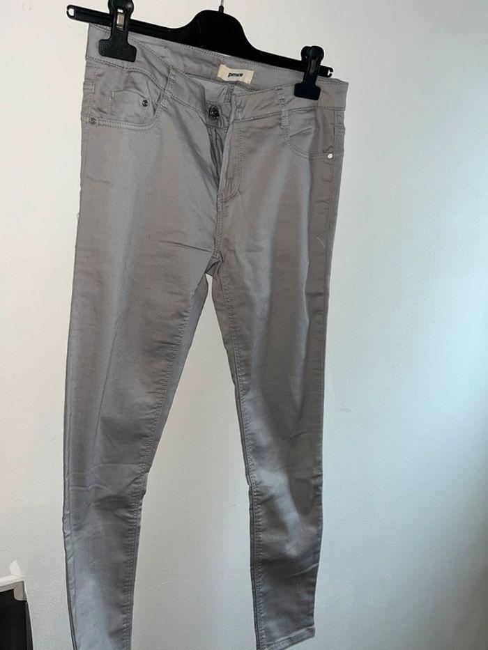 Pantalon gris pimkie taille 38 - photo numéro 4