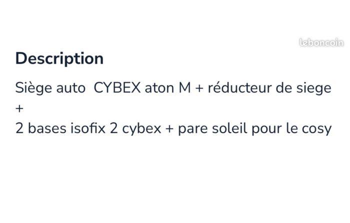 Siege auto cybex+ 2 bases isofix - photo numéro 10