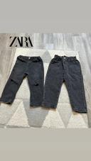 Lot de 2 jeans Zara 12/18 mois