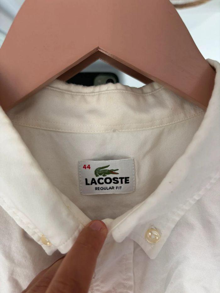 Chemise blanche Lacoste 44 /XL - photo numéro 4