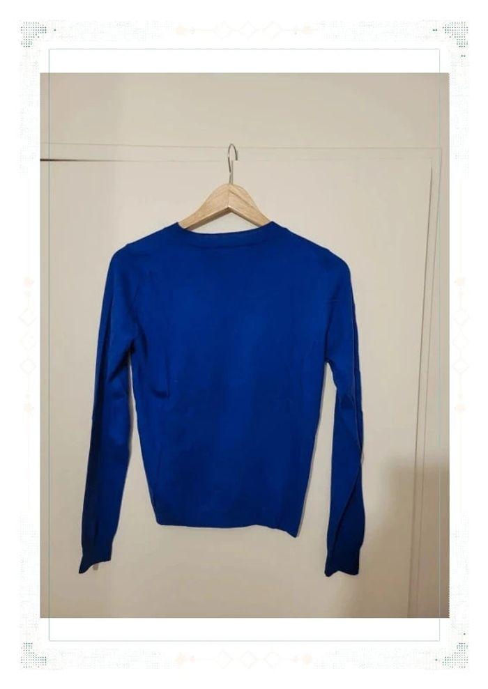 pull fin ras de cou mango bleu taille S - photo numéro 2