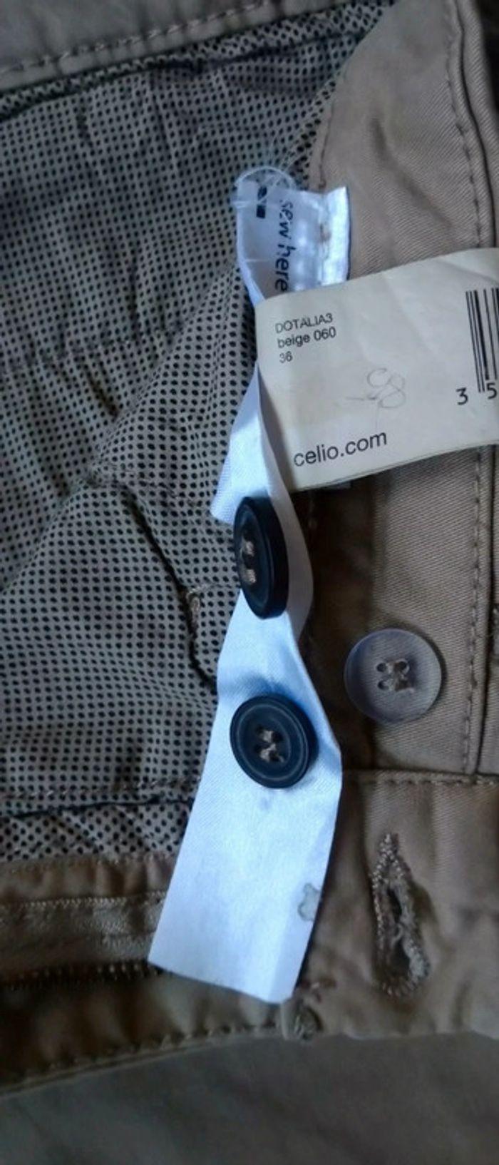 Pantalon chino beige homme 36 celio - photo numéro 9