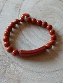 Bracelet en jaspe rouge