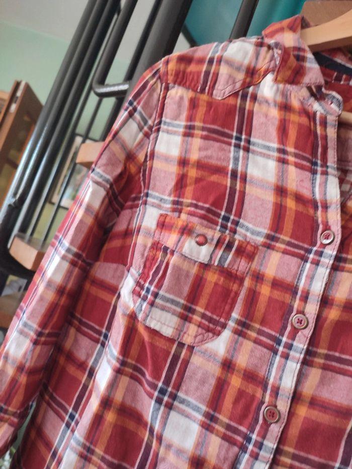 Chemise rouge à carreaux vintage 38 - photo numéro 5