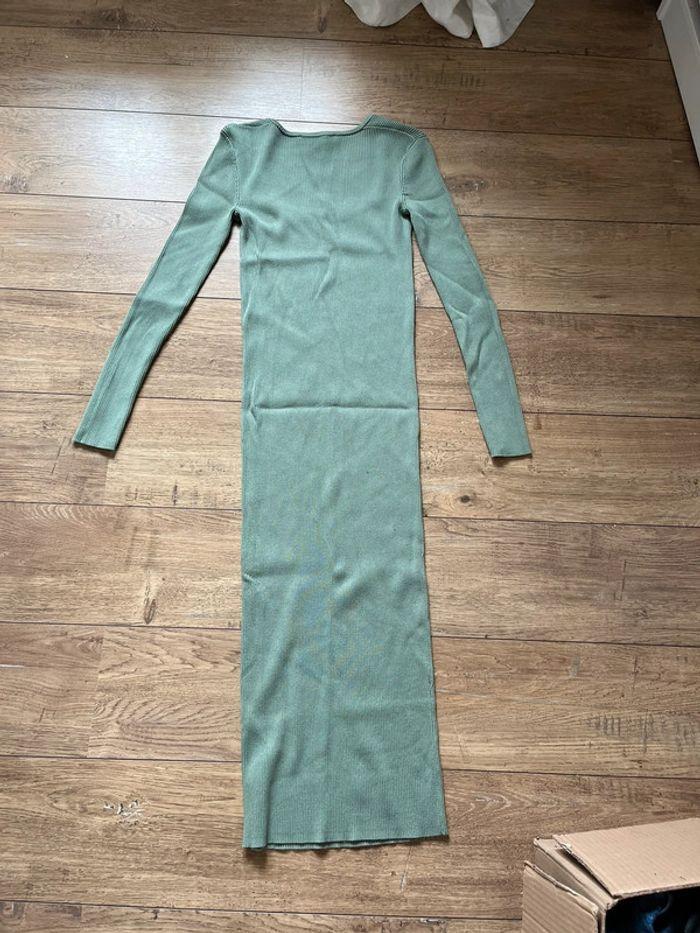 Robe longue taille S élastique vert pale - photo numéro 4