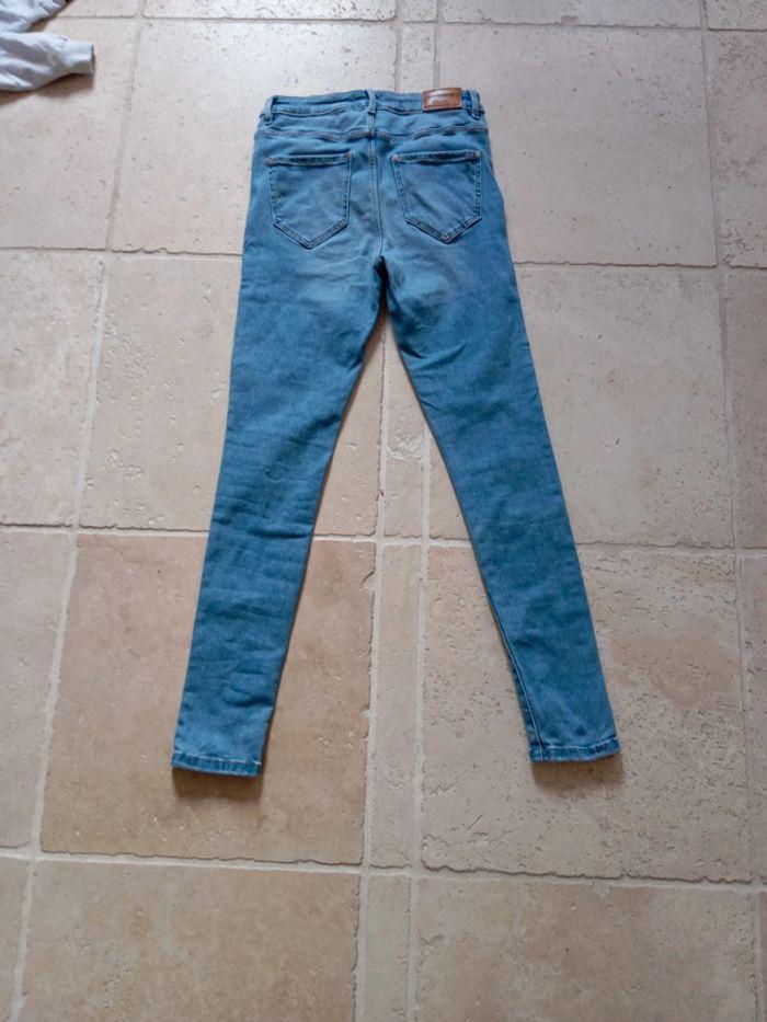 Jeans slim cache cache bleu clair - photo numéro 4