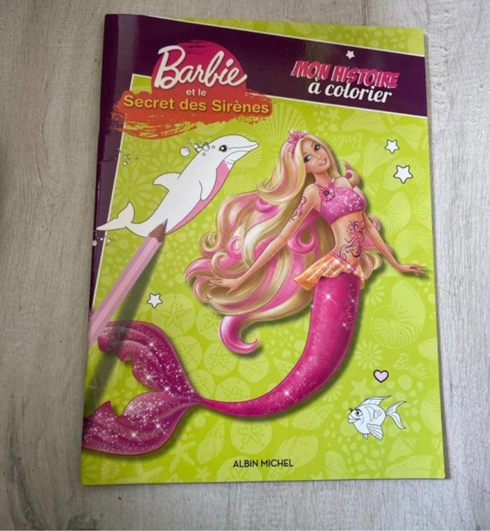 Histoire à colorier Barbie Sirène