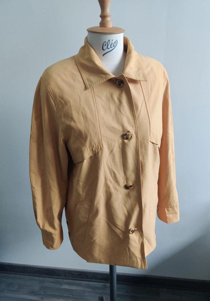 Manteau jaune vintage Claude Harvey 40 - photo numéro 1