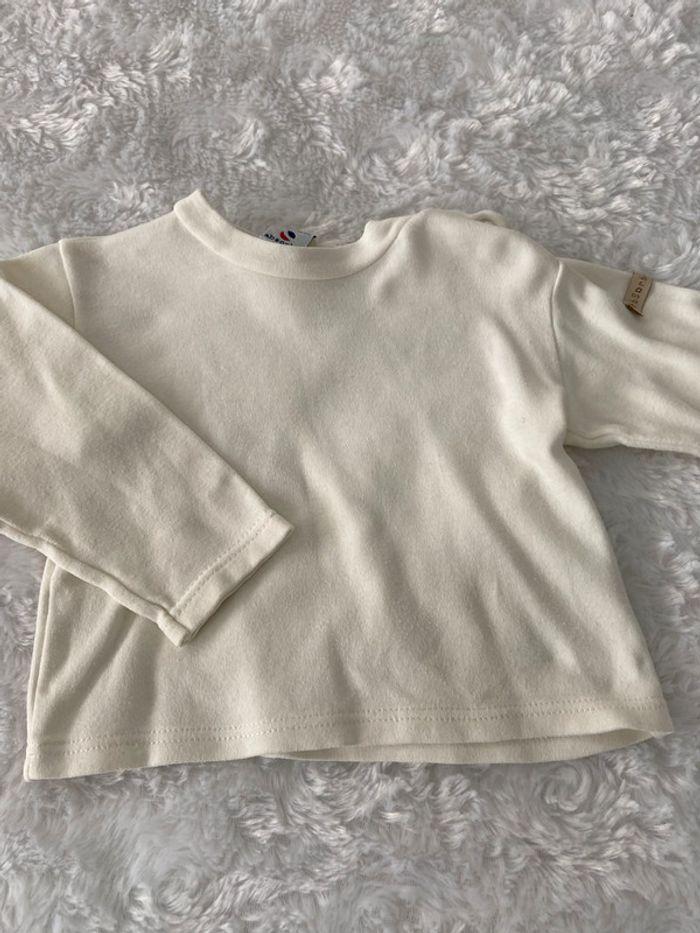 Pull sweat Shirt manches longues absorba creme 18 mois tbe - photo numéro 2