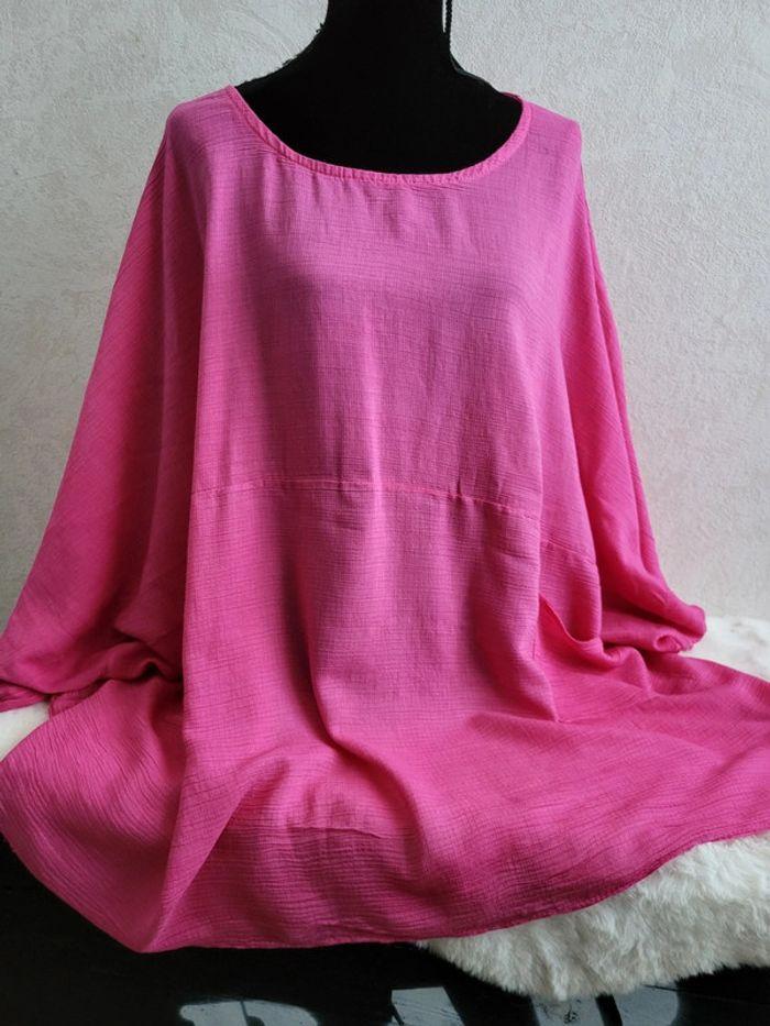 Blouse loose rose taille 58 - photo numéro 2