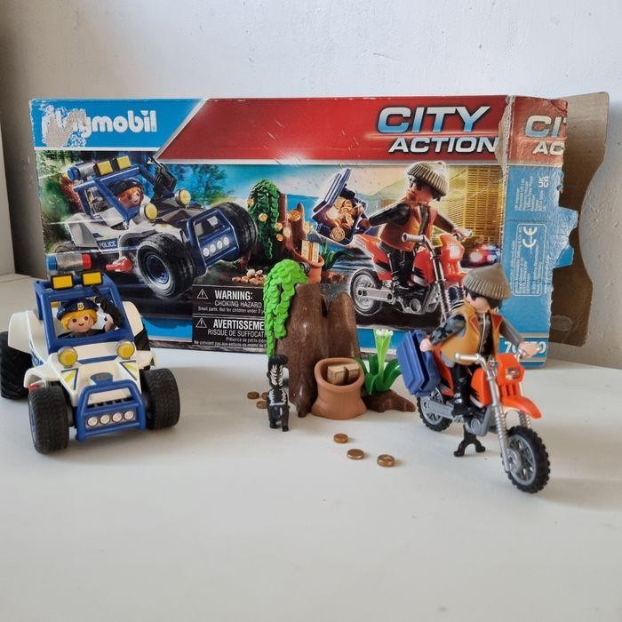 PLAYMOBIL - 70570 - Policier avec voiturette et voleur à moto - - photo numéro 3