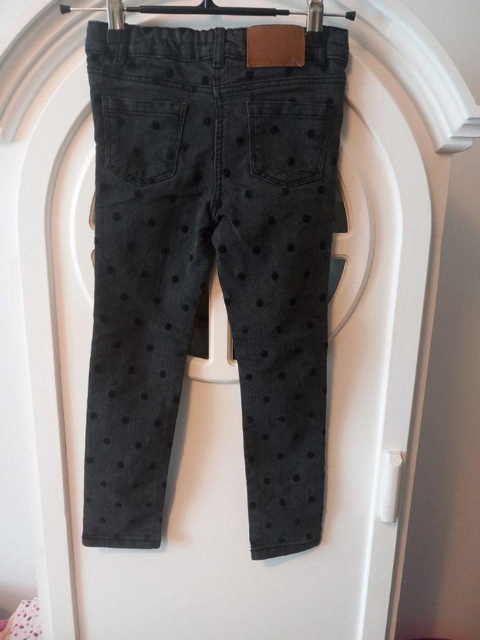 Pantalon jean noir/gris pois velours DPAM 5ans - photo numéro 6