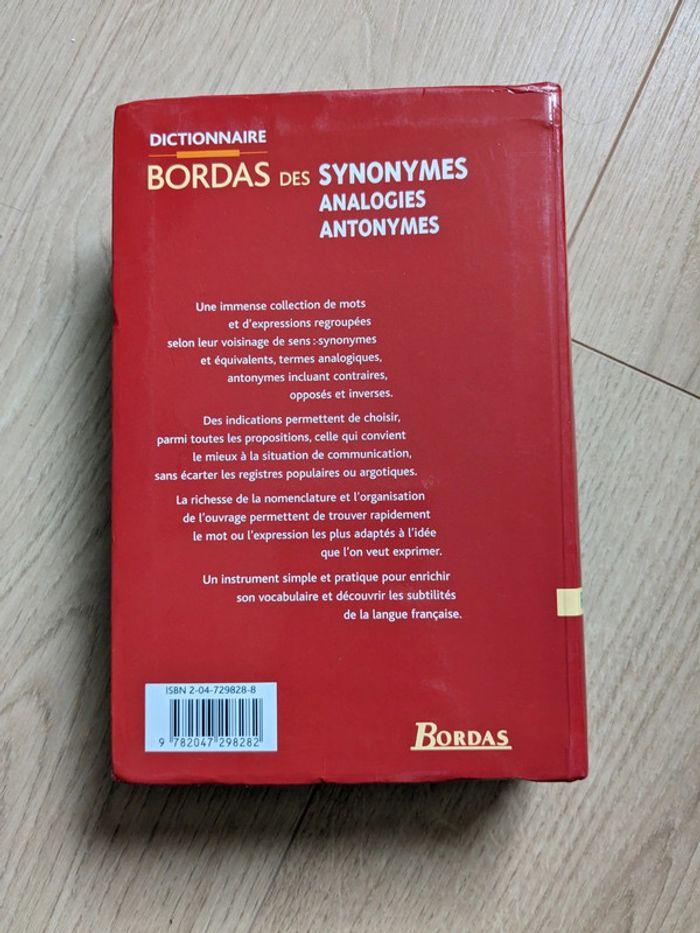 Dictionnaire Bordas des synonymes analogies antonymes - photo numéro 2