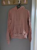 Sweat capuche rose