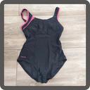 Maillot de bain une pièce noir et rose - Taille 38 Nabaiji