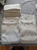 Lot 12 inserts hamac taille 2 + 7 inserts cousus main en éponge de bambou