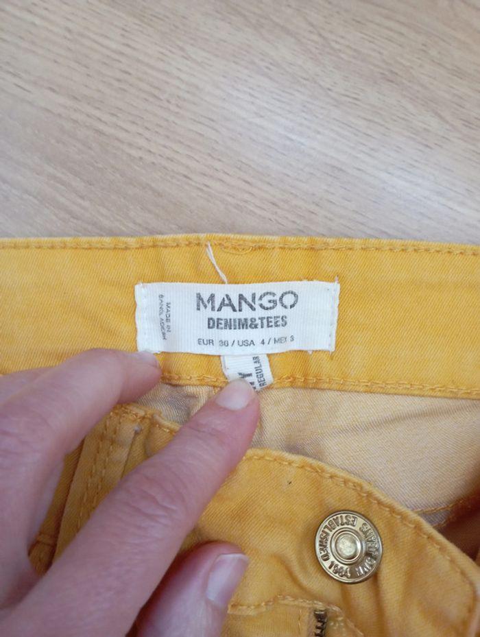 Jean skinny Mango jaune 34 - photo numéro 2