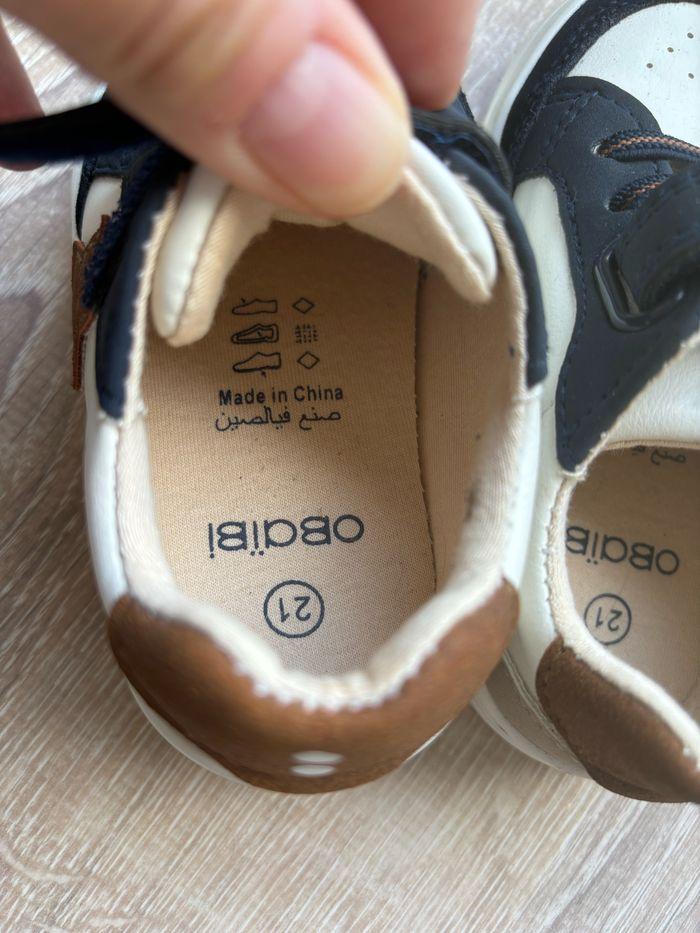 Chaussures enfant obaibi baskets basses pointure 21 - photo numéro 2