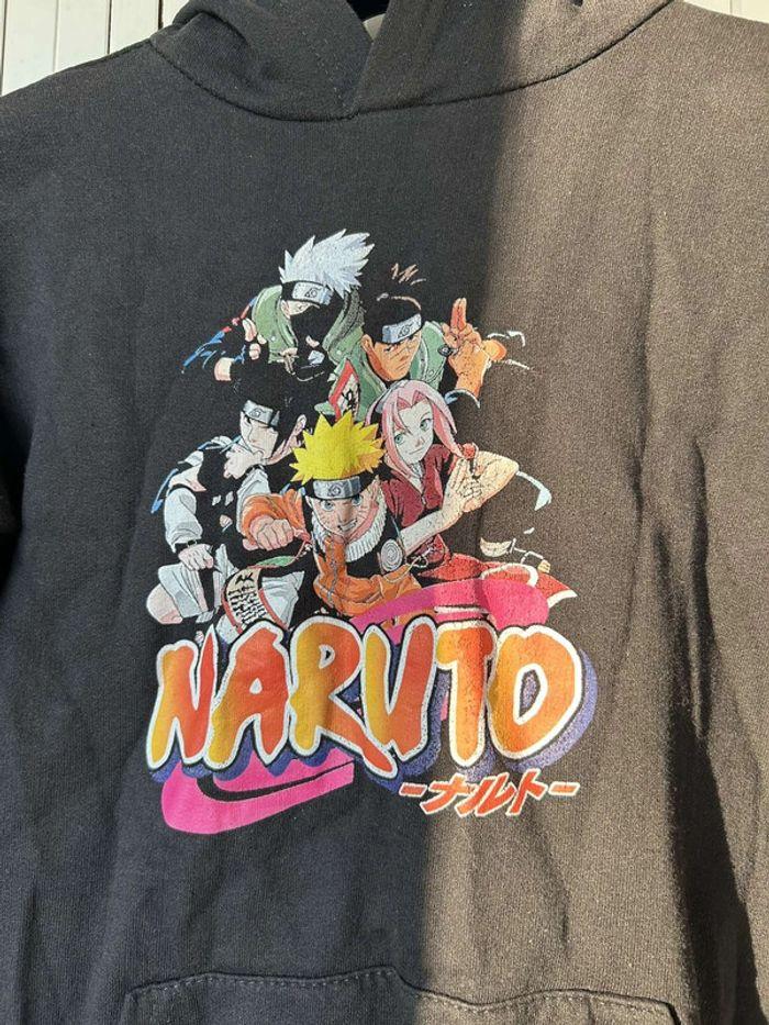 Sweat à capuche noir Naruto animé - photo numéro 4