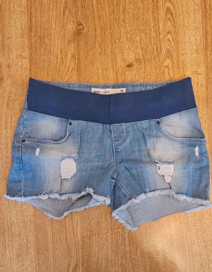 Short  de  grossesse, maternité, jean,taille S/36 - photo numéro 1