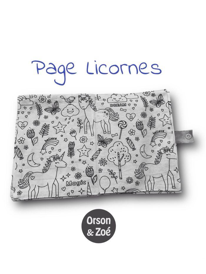 Cahier de coloriage lavable réutilisable avec 6 feutres - photo numéro 4