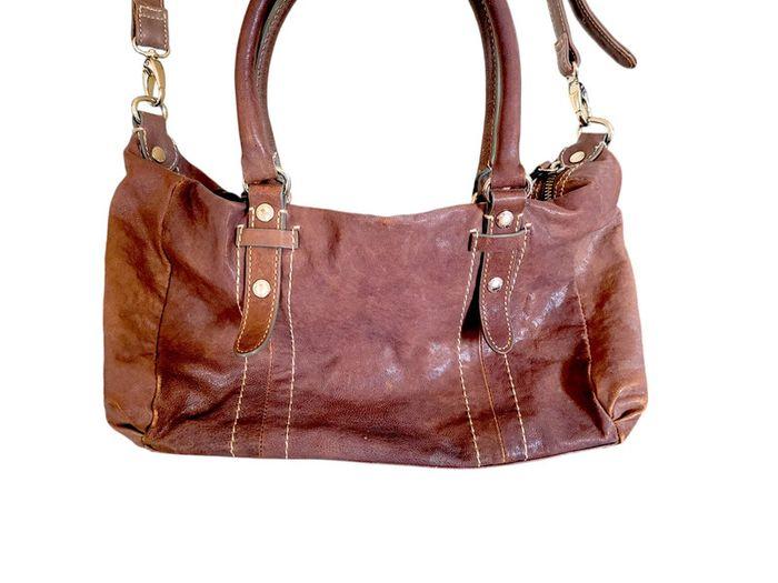 Sac en cuir marron Paquetage - photo numéro 4