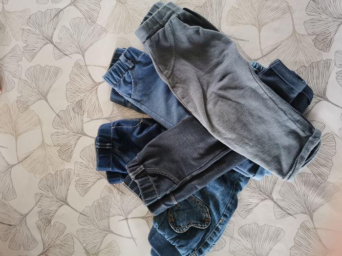 Lot de 5 pantalons filles 12 mois